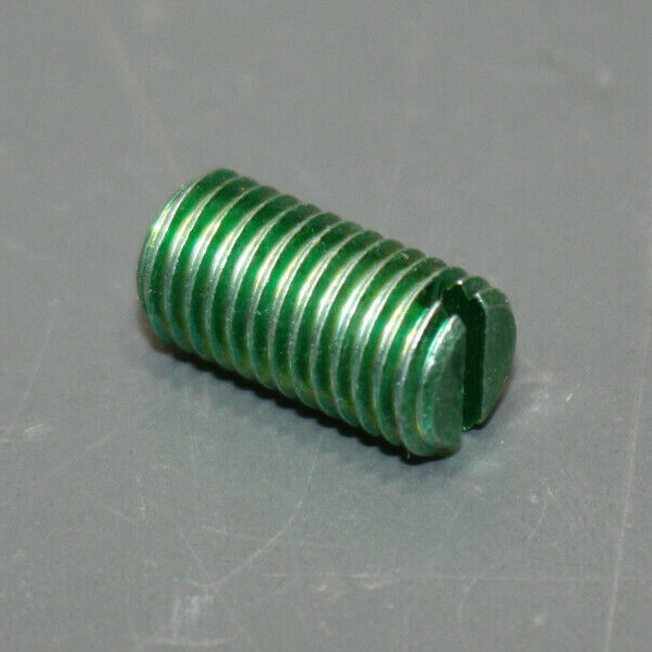 (10) Ilsco Ground Lug Screw 5/16″-24 x 5/8″, Green Slotted Set Bolt Bonding Stud