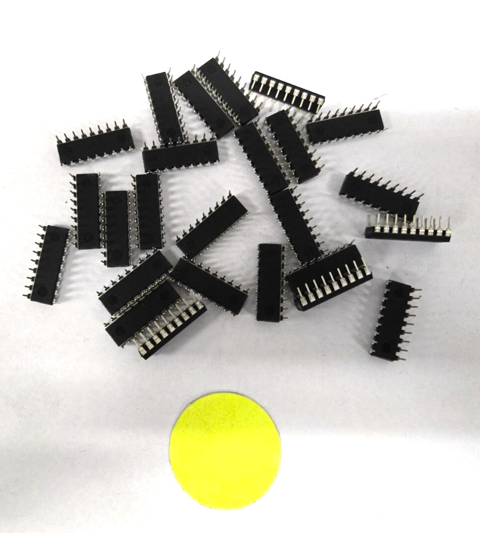 UNBRANDED 20 PIN IC SOCKET STAMPED PIC16F628A LOT OF 25