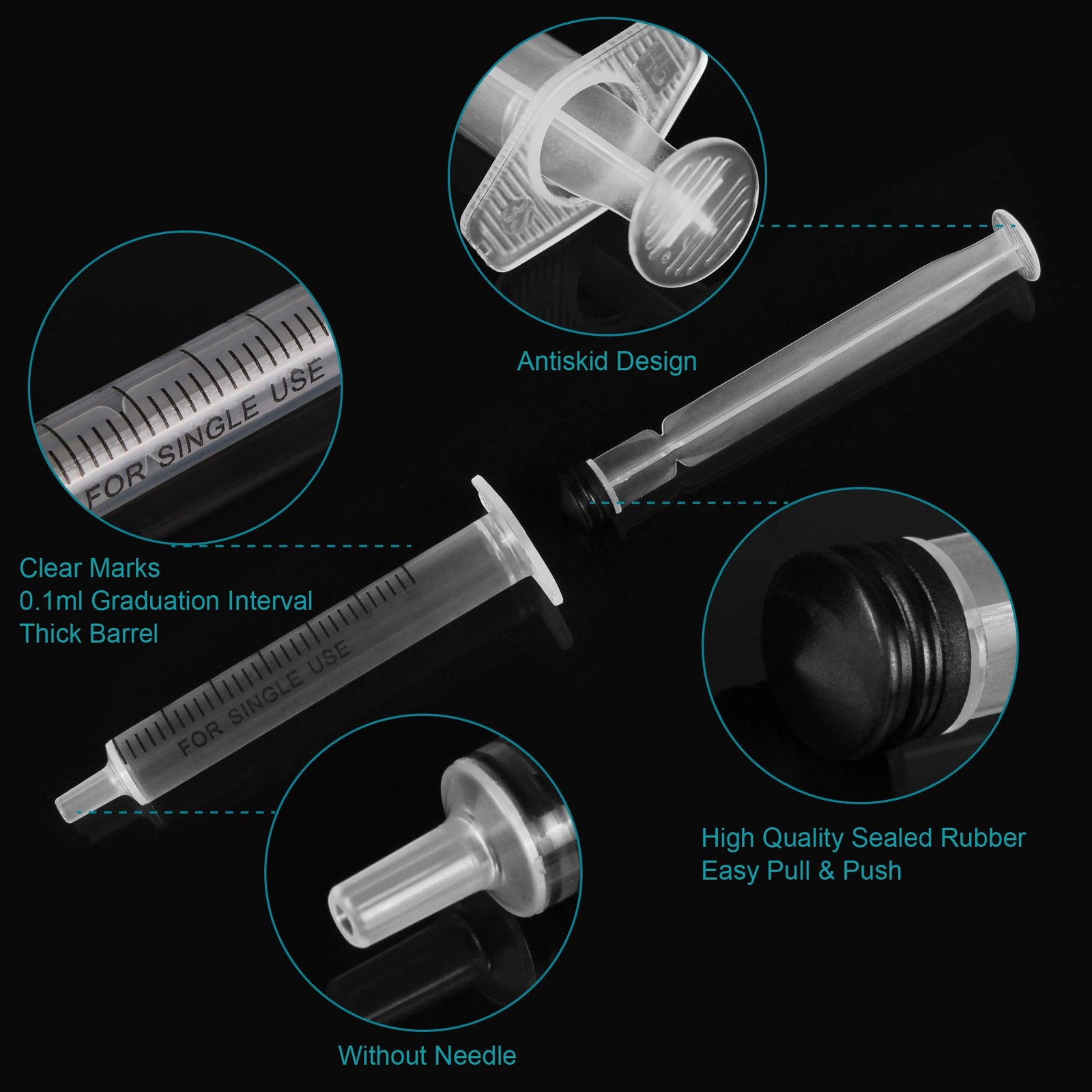 3ml Syringe Without Needle – 3 ml Small Plastic Syringes Sterile 3ML, 3ML