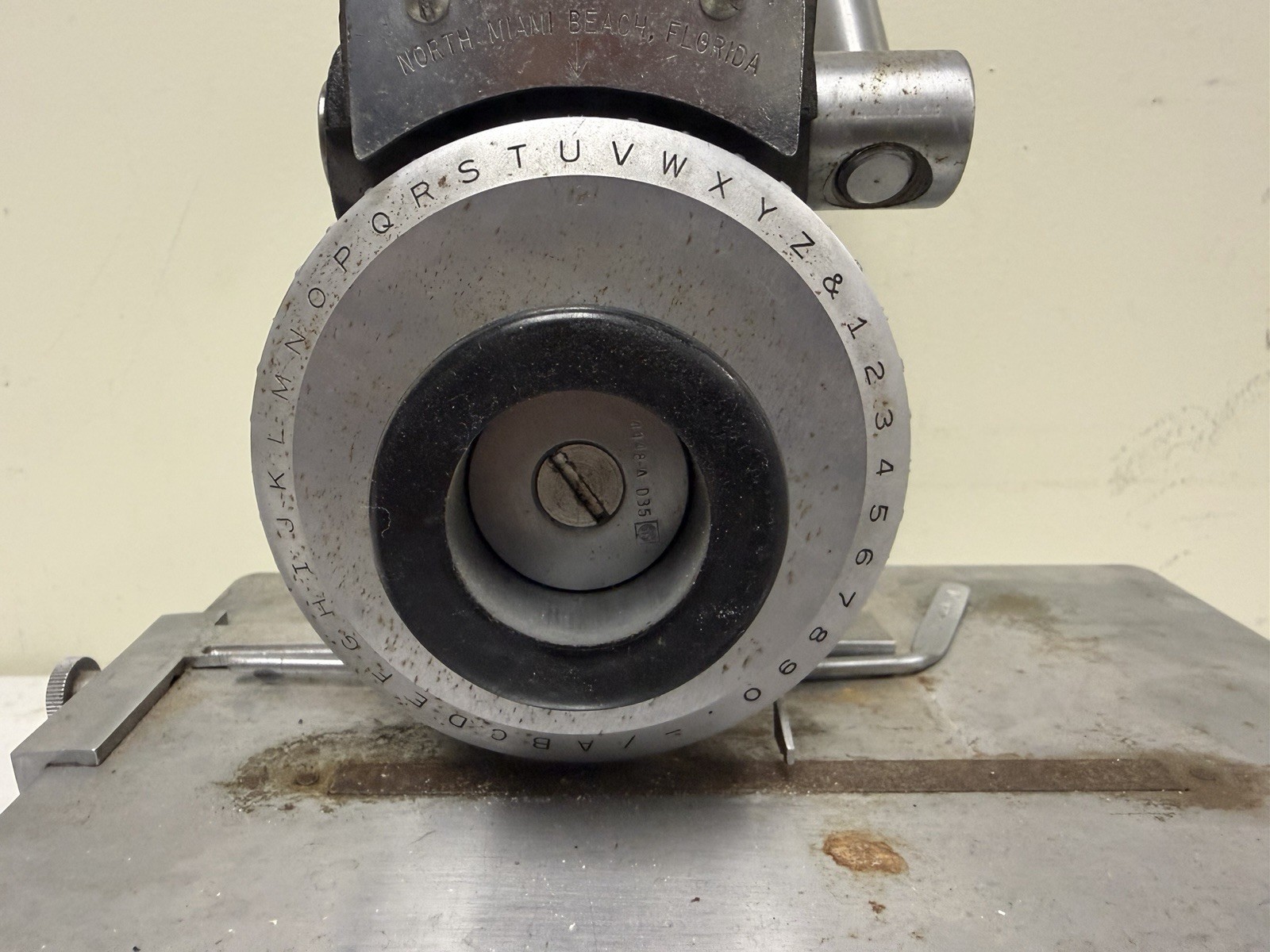 Perma Products Model 4 Manual Stamping/Embossing Press, Metal, Lettering Wheel