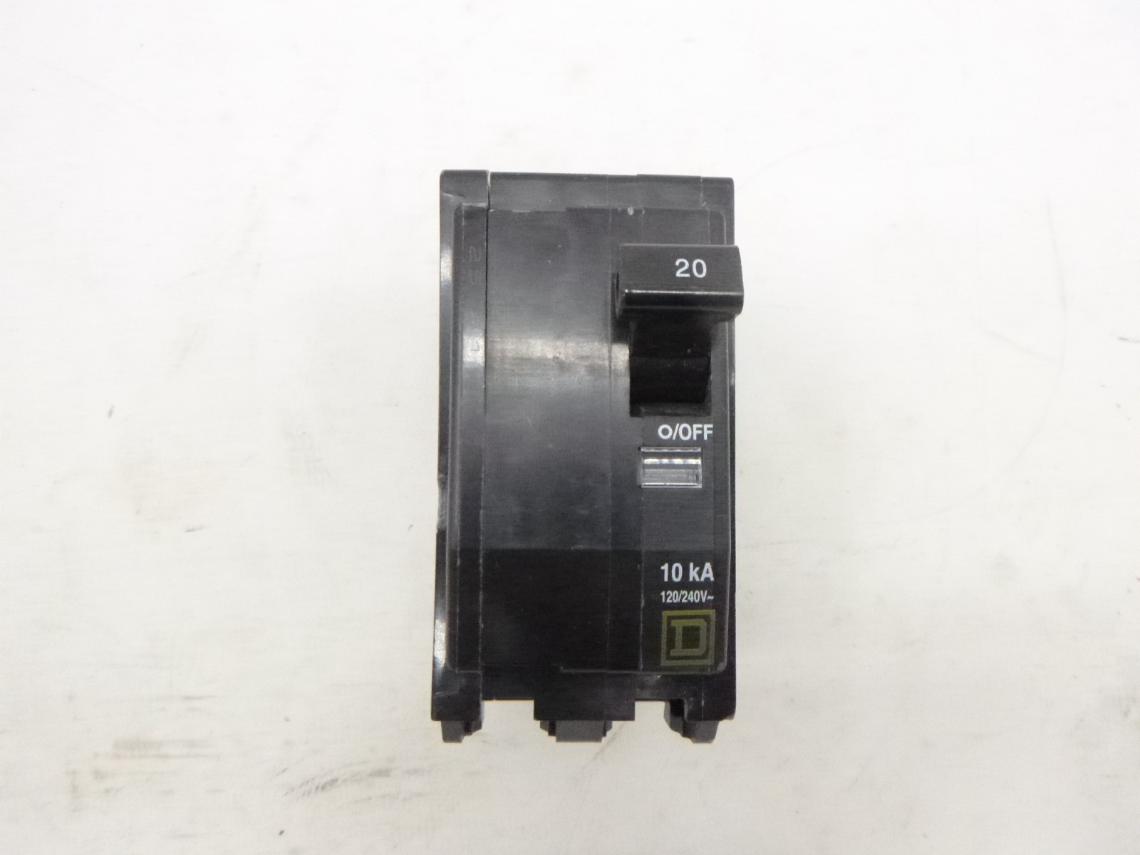 Square D 2-Pole Mini Circuit Breaker 120/240 VAC 48 VDC 10kA 20 A QO220