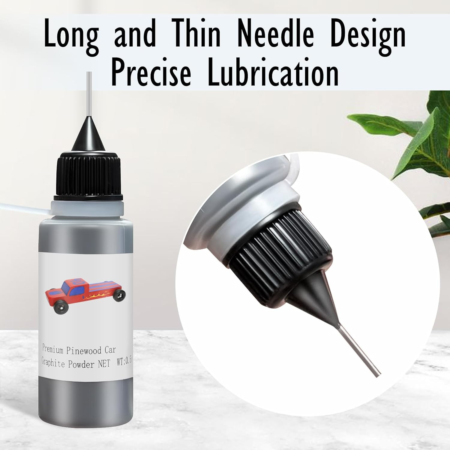 0.5OZ Graphite Powder for Pinewood Car, Lubricant Powder Dry Lube, Door Hinge Lu