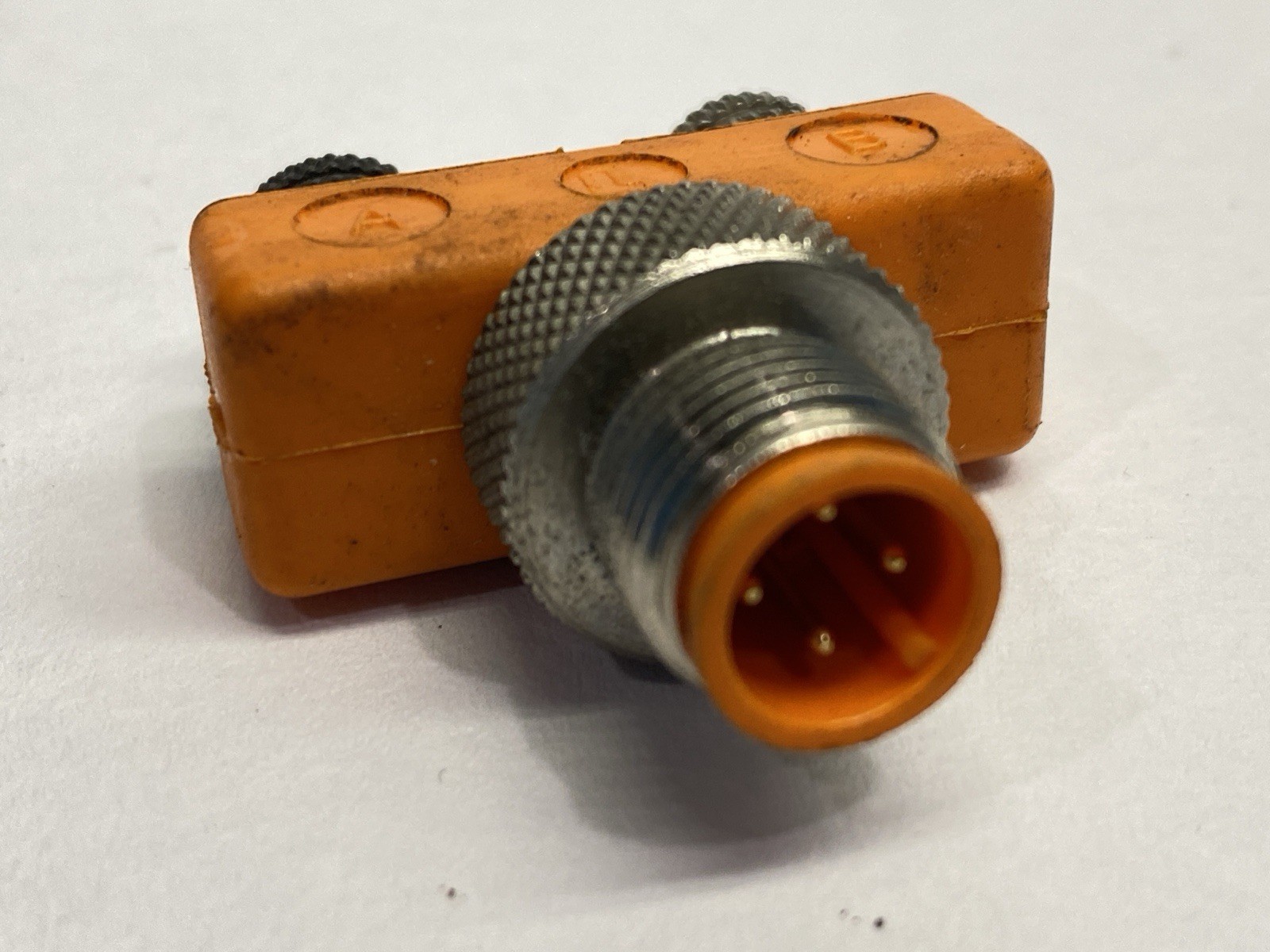 Lumberg Automation ASBS 2-M-8 M12 4-Pin M – Dual M8 3-Pin F Splitter LOT OF 2