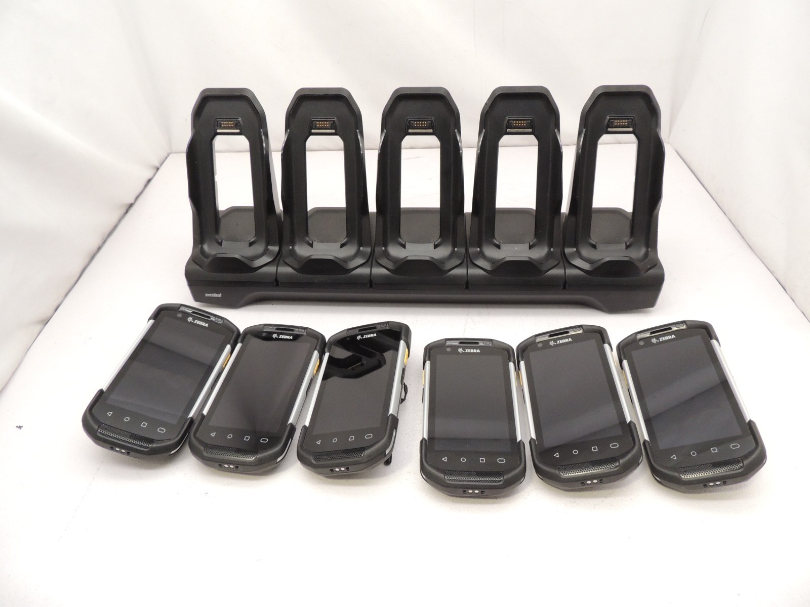 LOT OF 6 Zebra TC720L -0ME24B0-NA TC72 Mobile Android 11 w/Charger & Batteries