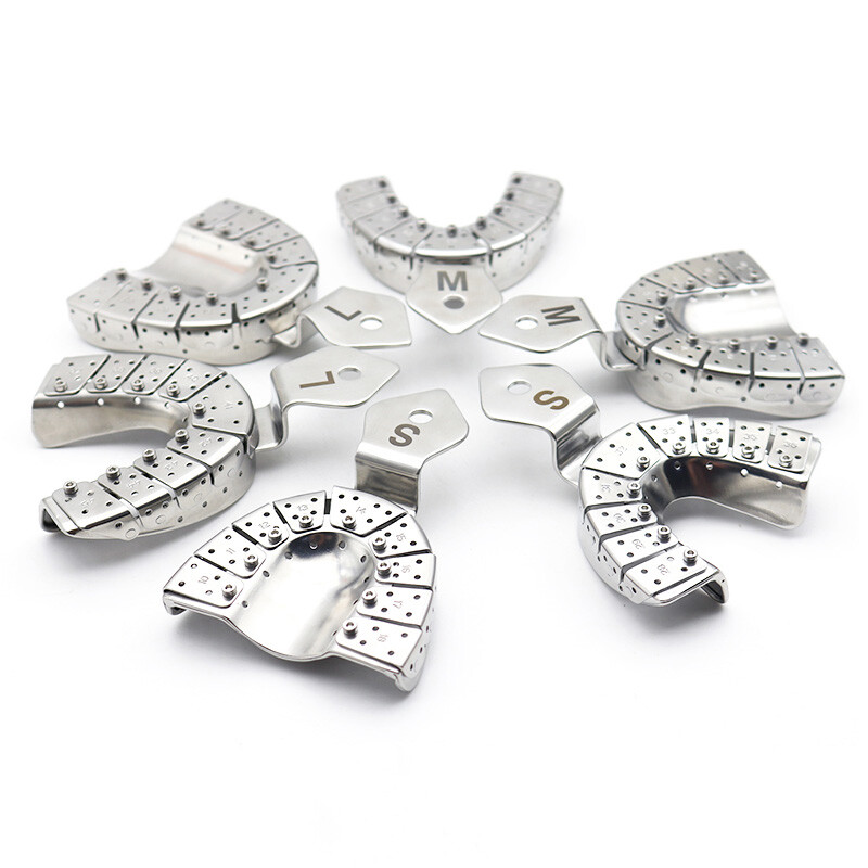 L-M-S Dental Impression Detachable Tray for Implant Analogues Upper & Lower Pair