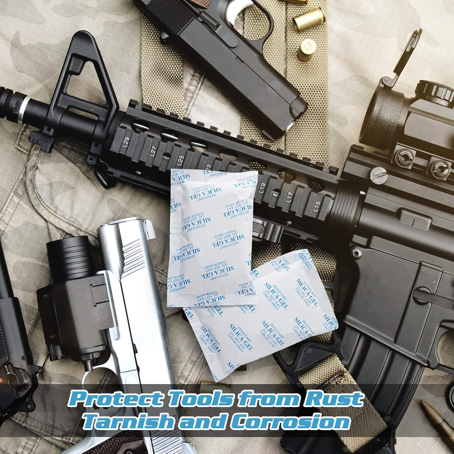 20 Gram50Packs Food Grade Silica Gel Packs Dessicant Packets for Moisture Con…