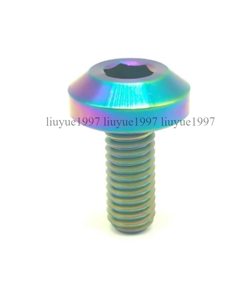 Titanium Bolt M6 M8 Hex Head Ti Screw for Bike Motorcycle 12 15 20 25 30 35 40mm