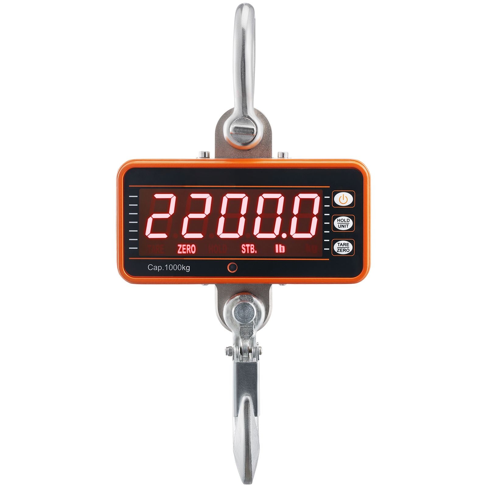 Digital Crane Scale, 2200 lbs/ 1000 kg, Industrial Heavy Duty Hanging Scale with