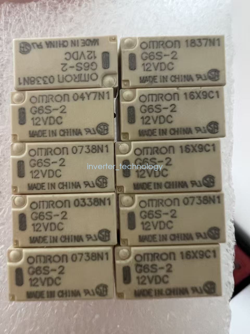 10PCS Omron G6S-2 DC12V 8-Pin DPDT PCB Mount Mini Signal Relay Fast Ship
