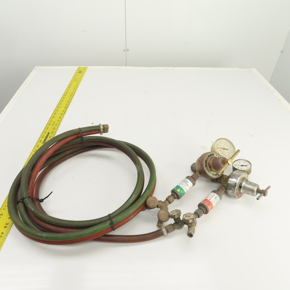 Harris Oxygen & Acetylene Regulator/Hose Assembly 6′ W/ Arrestor