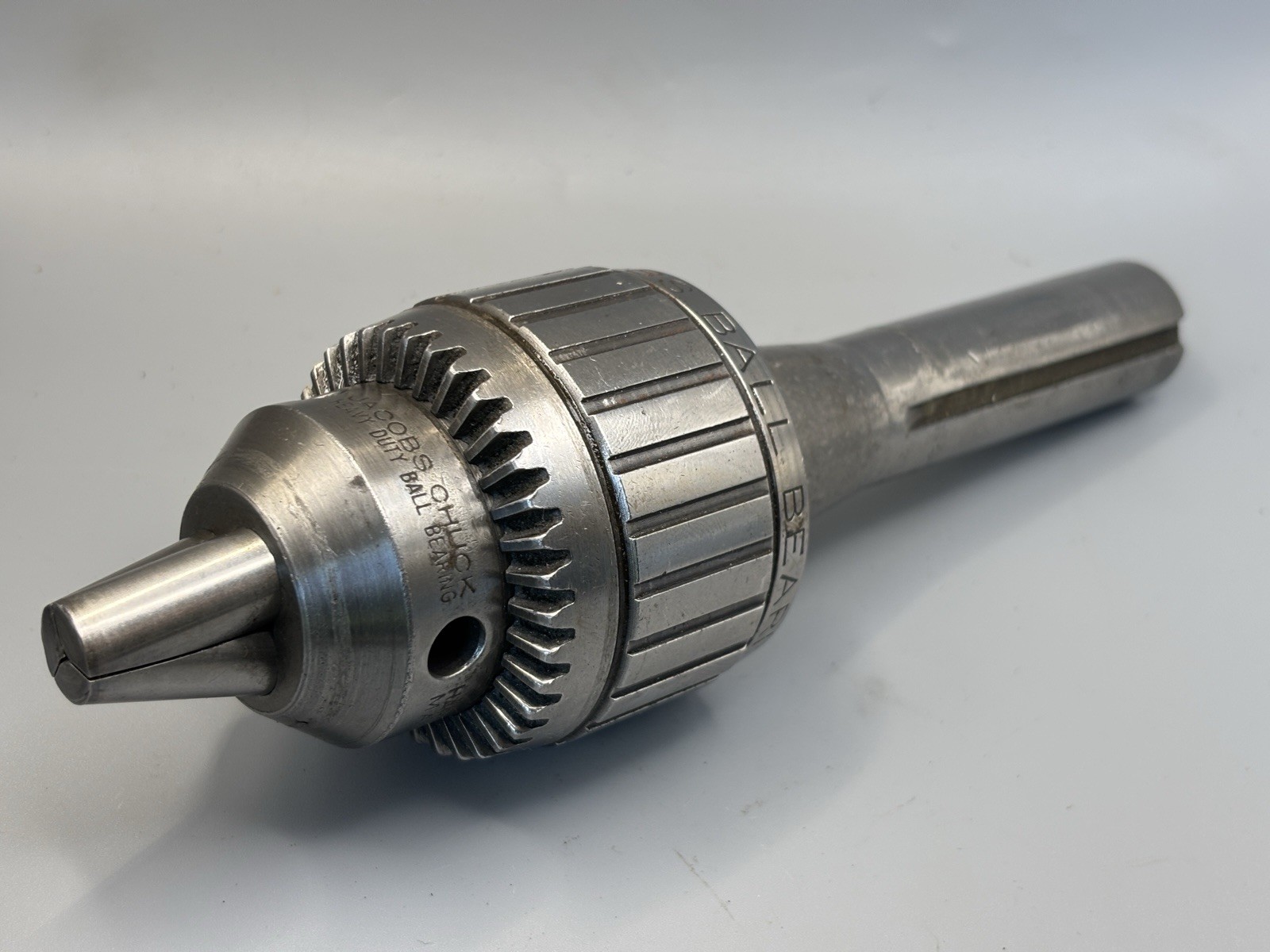 Jacobs 14N Ball Bearing Super Chuck 0″-1/2″ Capacity with Bridgeport R8 Shank