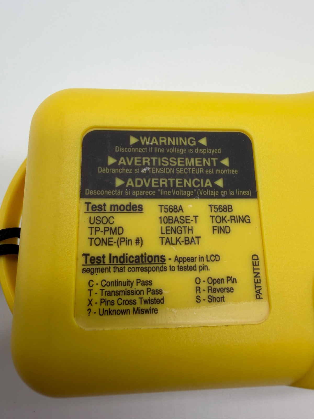 Siemon STM-8 Network Cable Tester Handheld Testing Device Only