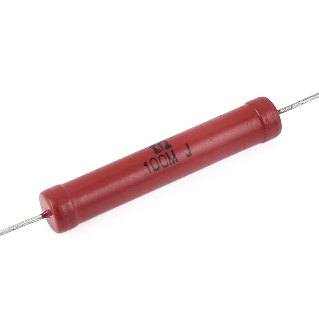 9mm x 50mm 100MOhm 5% Glass Glaze Film High Voltage Resistor