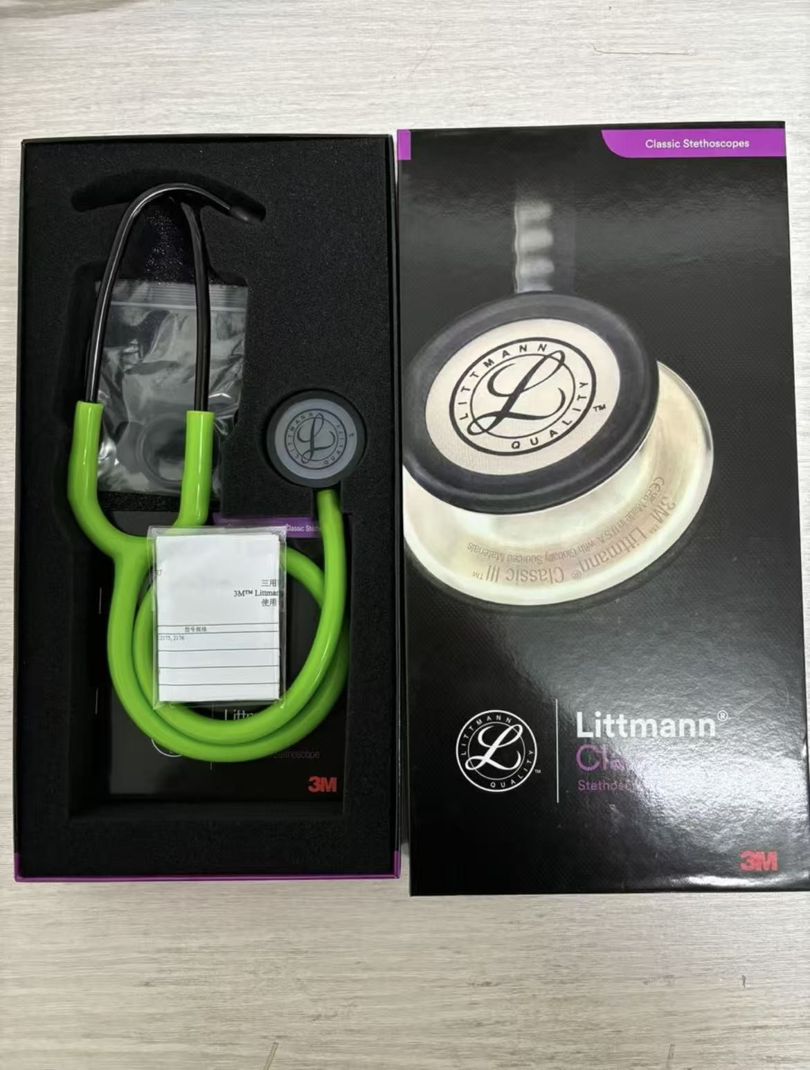 3M Littmann Cardiology III Stethoscope, 5875, apple green Cardiac pulse