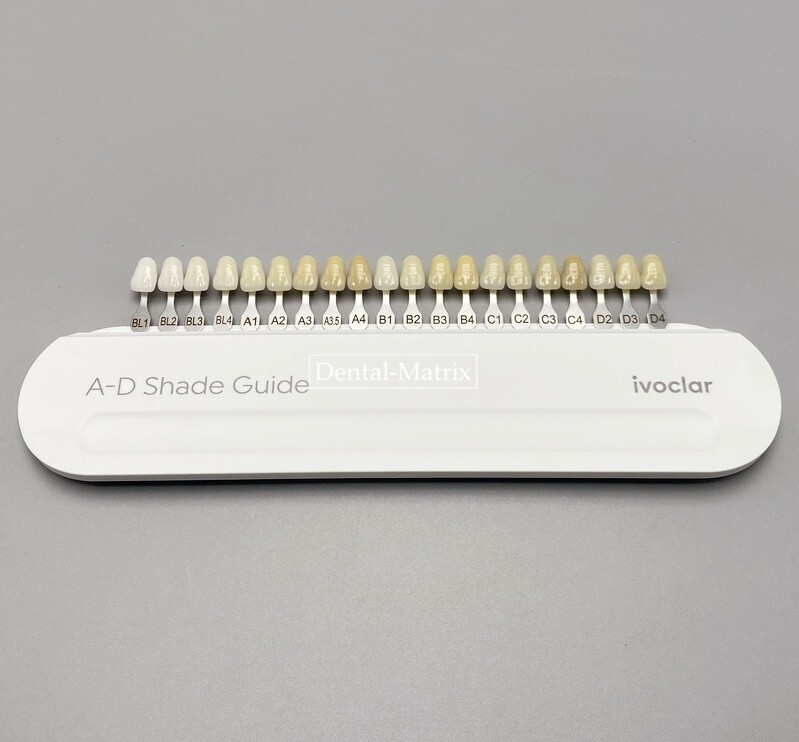 Ivoclar Vivadent Dental Teeth Shade Guide A-D 20 Colors Porcelain Color Chart