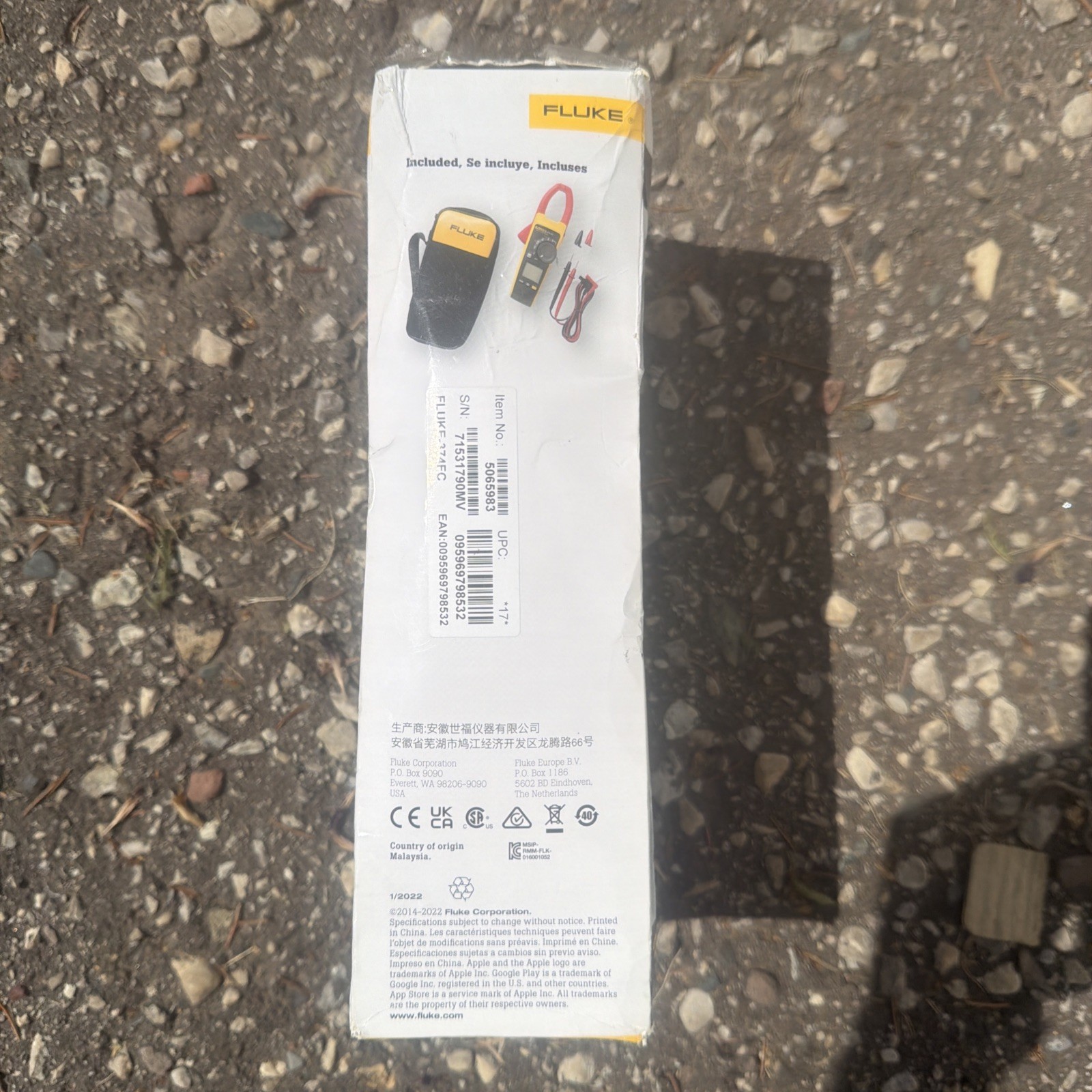 Fluke 374 FC 600A AC/DC TRMS Wireless Clamp Meter New FLUKE 374FC