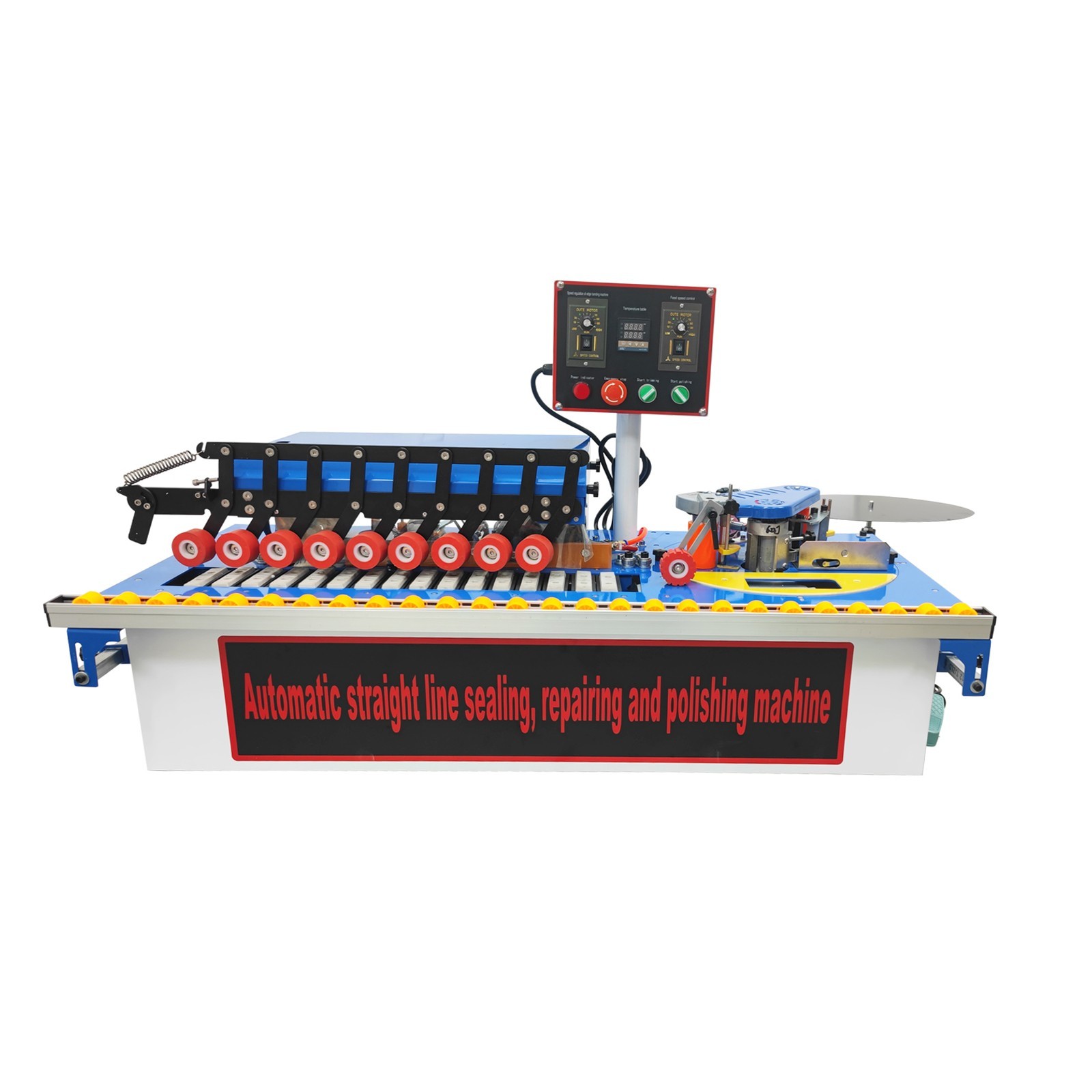 Double-sided trimming Woodworking Straight &Curved Line Edge Bander 0-19.7ft/min