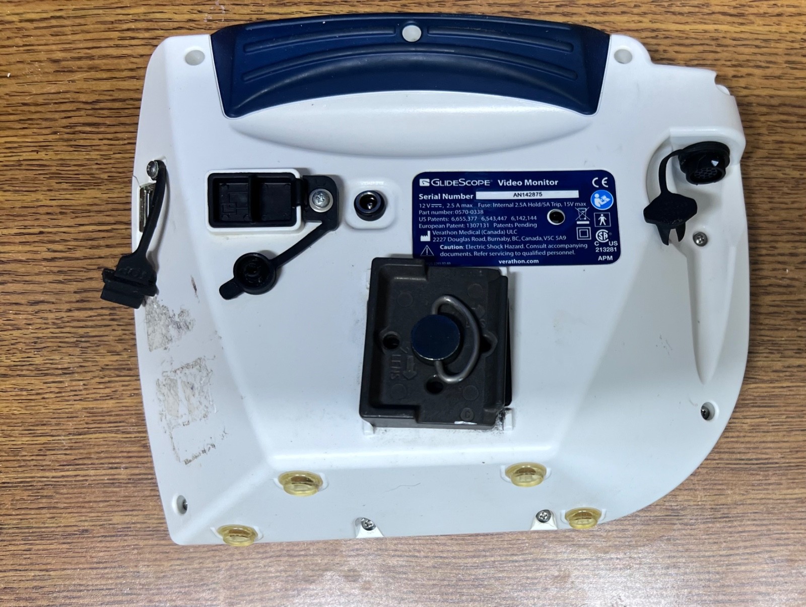 Used Verathon GlideScope monitor 0570-0338, No Power Supply
