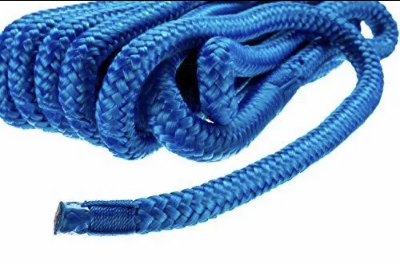 SEACHOICE Double-Braid Nylon Dock Line 3/8″ x 15′ 40301 Blue 66-2012