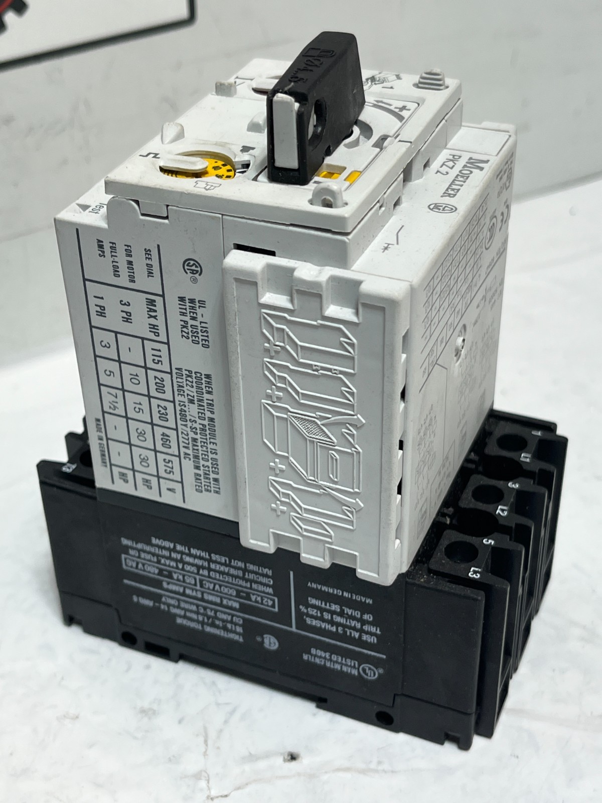 Moeller ZM-40-PKZ2 Motor Starter Protector 480/277V AC