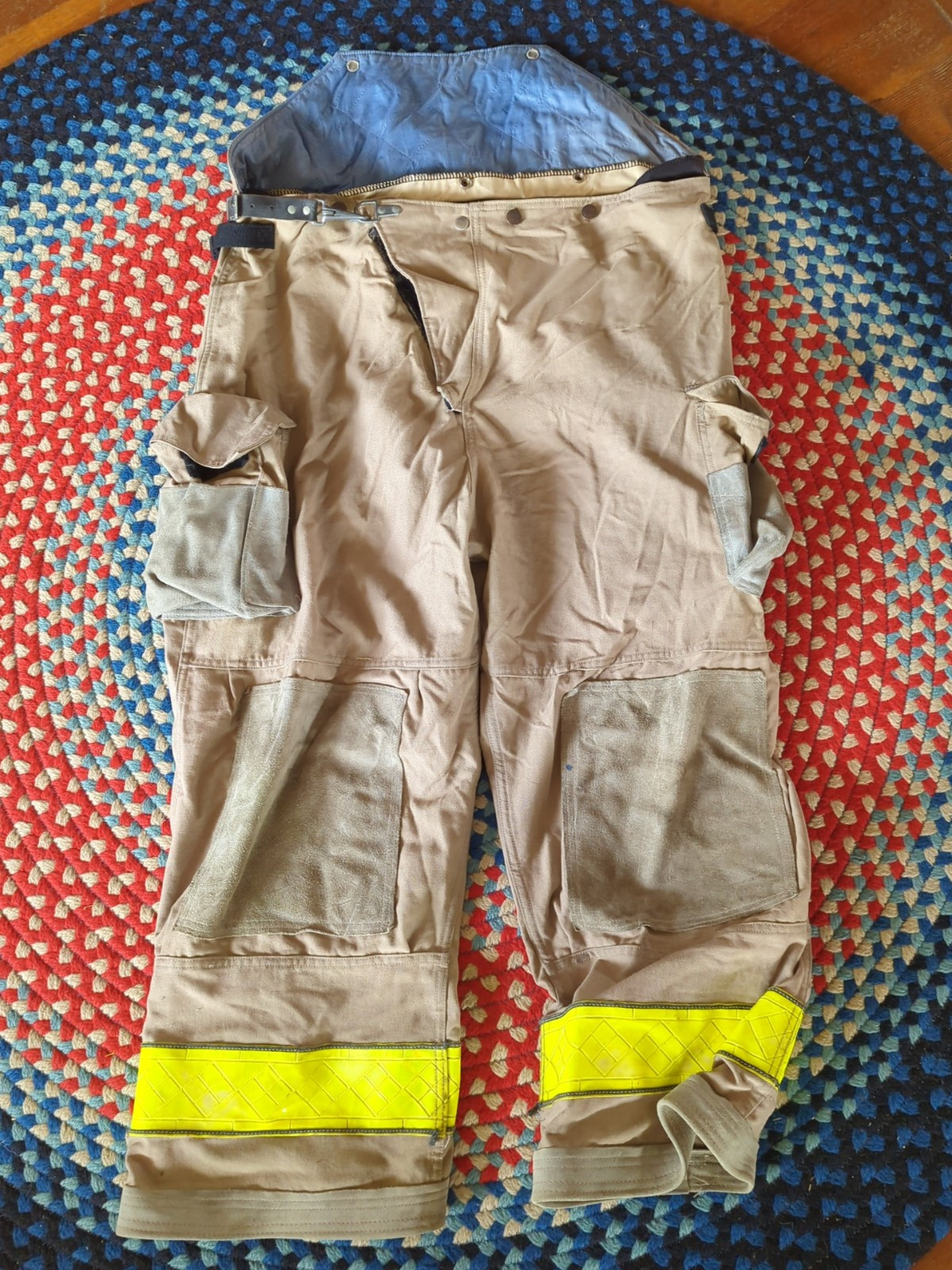 Retired Firefighter Gear Turnout Pants FIRE USED Size 44 X 28 SHELL ONLY!!