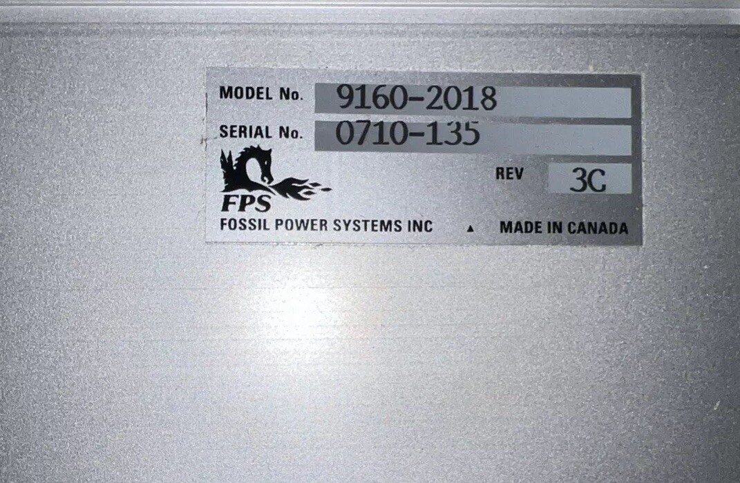 FOSSIL POWER SYSTEMS 9160-2018 FLAME DETECTOR SCANNER MODULE