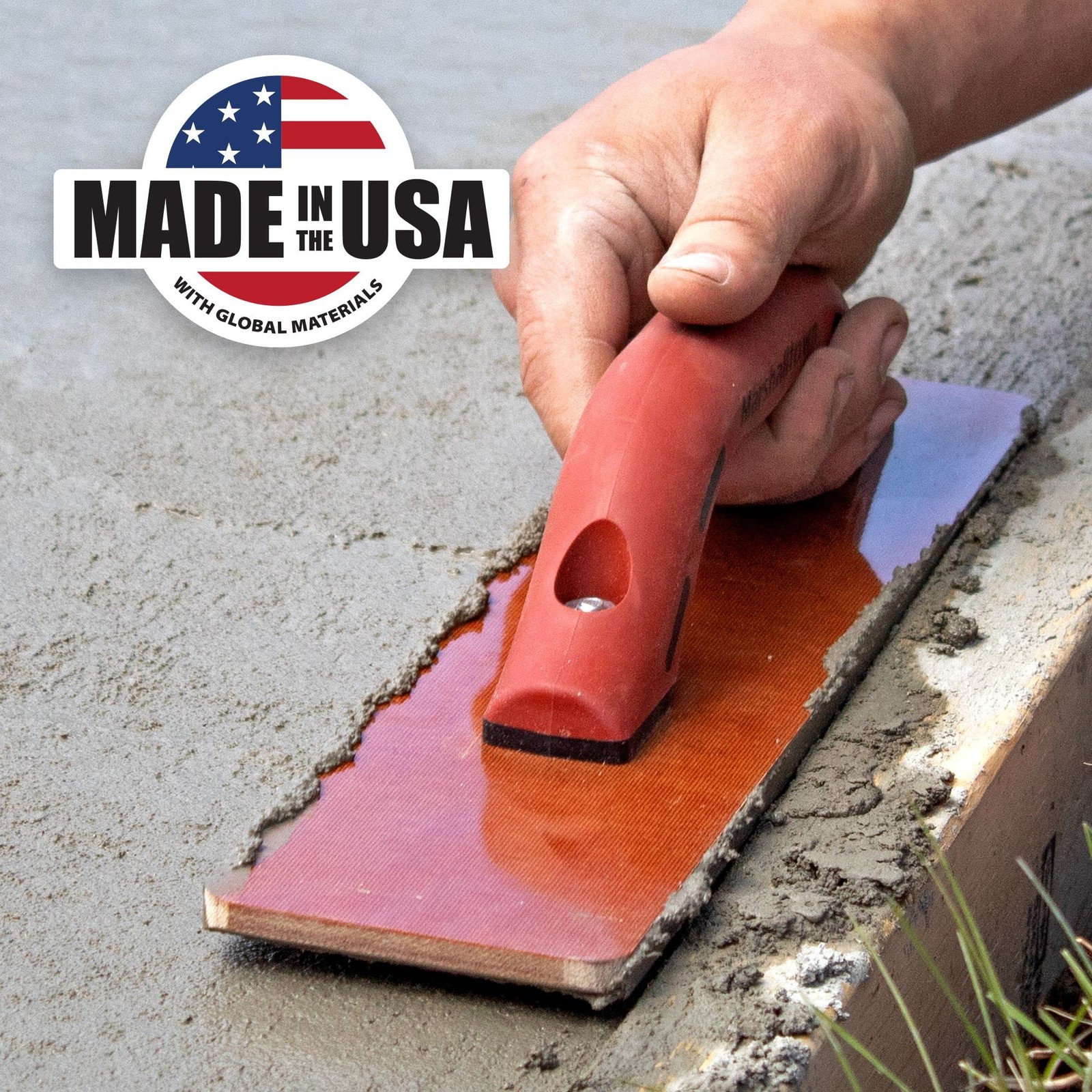 MARSHALLTOWN Resin Hand Float, 20 x 3-1/2 Inch, DuraSoft Handle, Laminated Canva