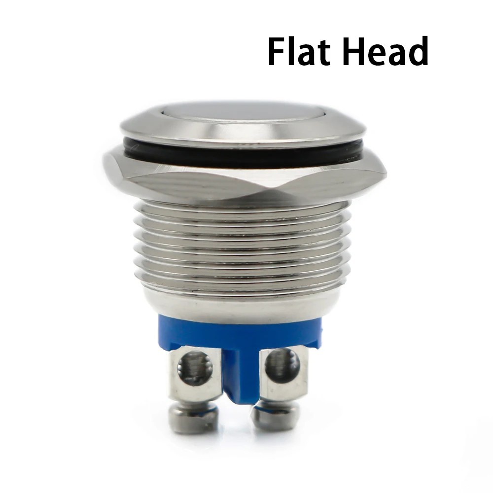 16mm Metal Push Button Switch Momentary 1NO Waterproof Car PC Power