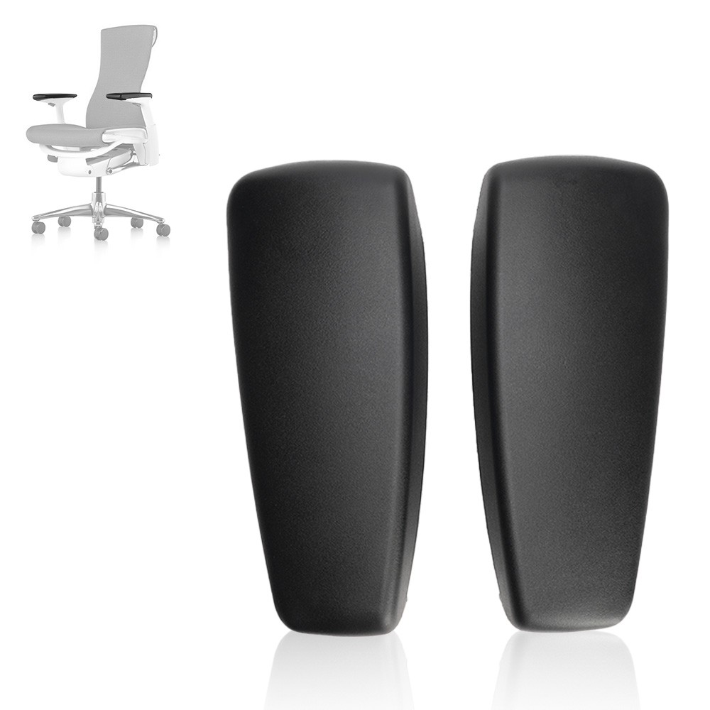 New Arm Pads Caps Replacement For HermanMiller Embody Office Chair Black 1 pair