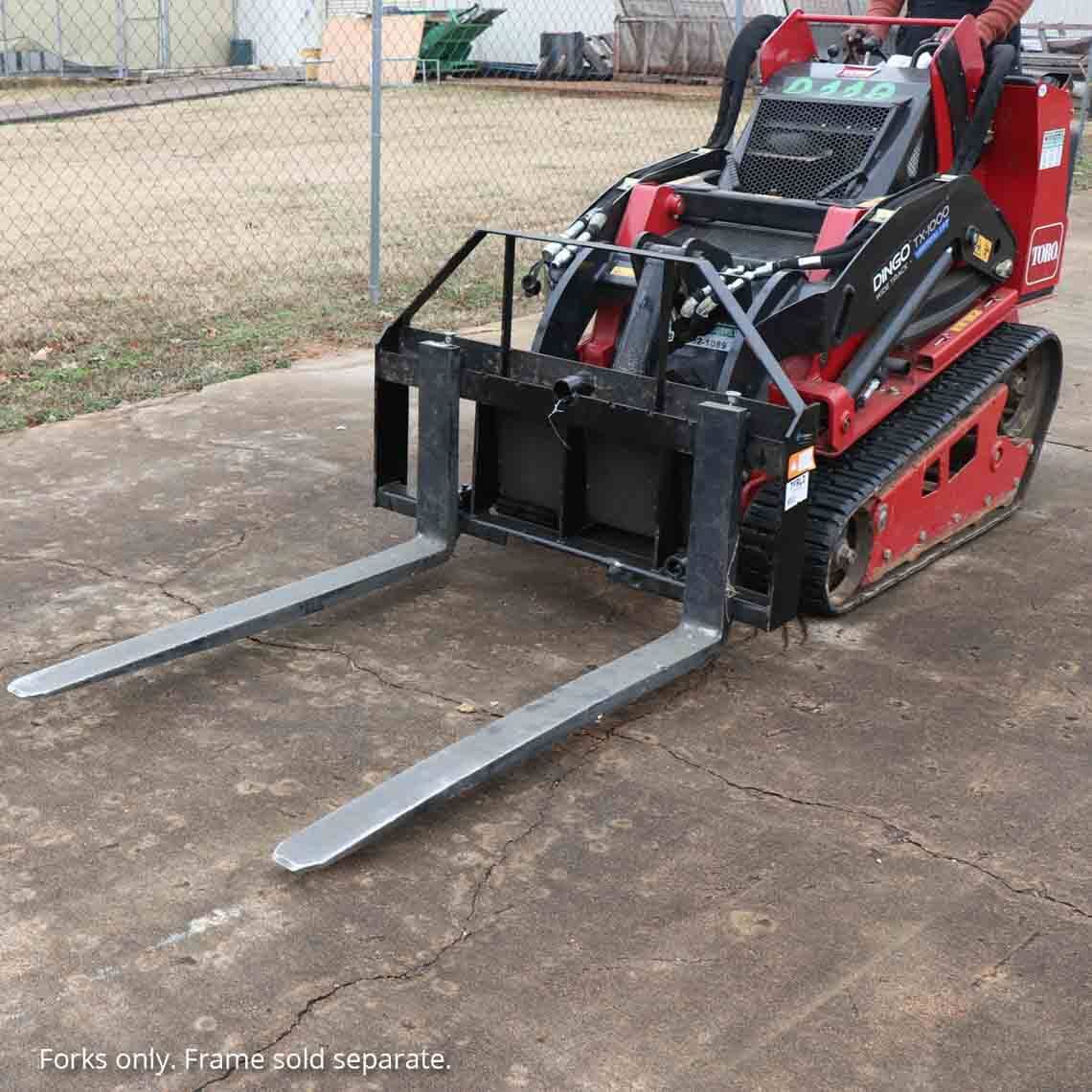 Titan Attachments 48″ Pallet Fork Blades, 4,000 LB Load Capacity, Class II