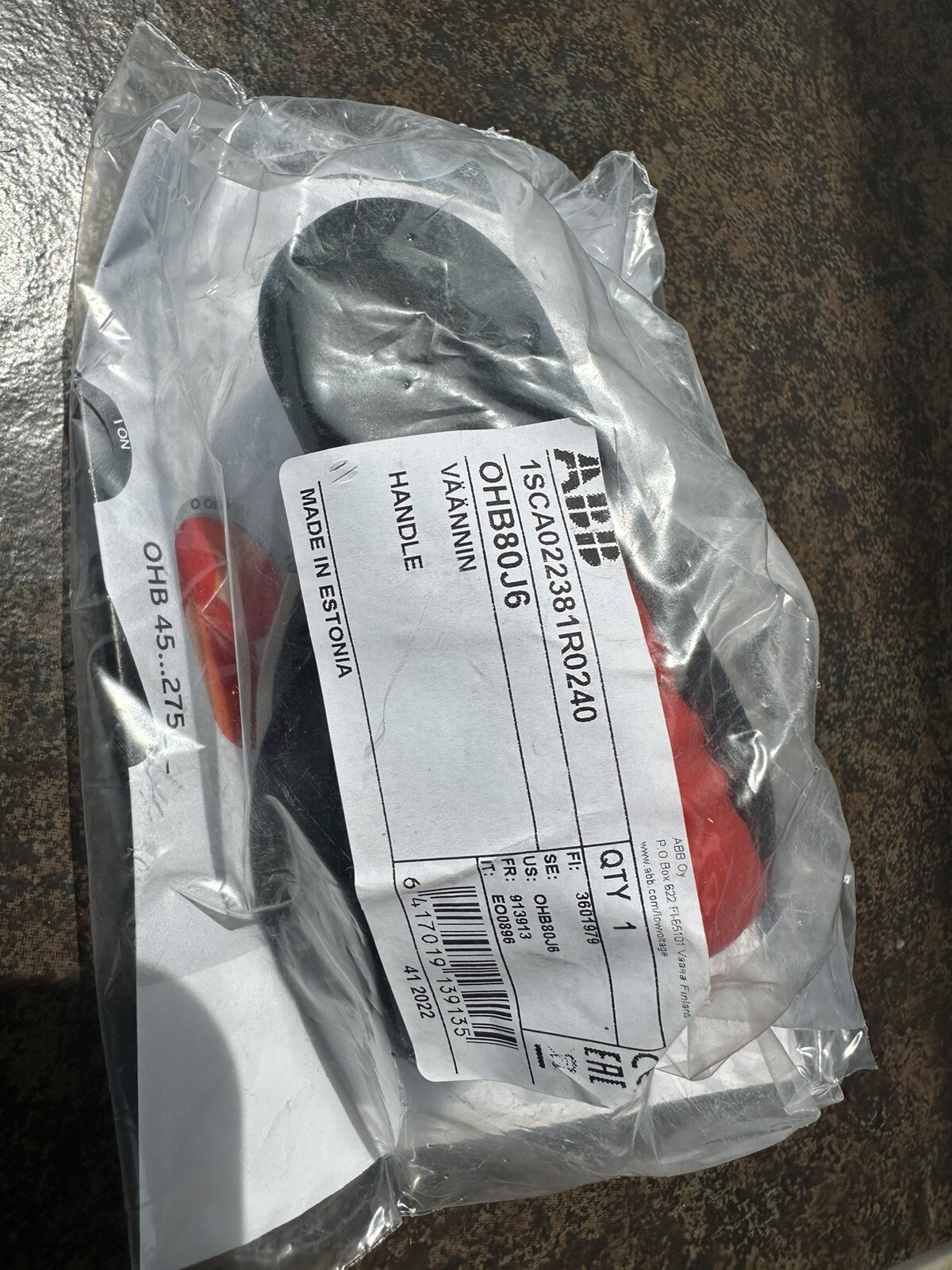 ABB OHB80J6 Pistol Handle Fast Shipping US Free TAX