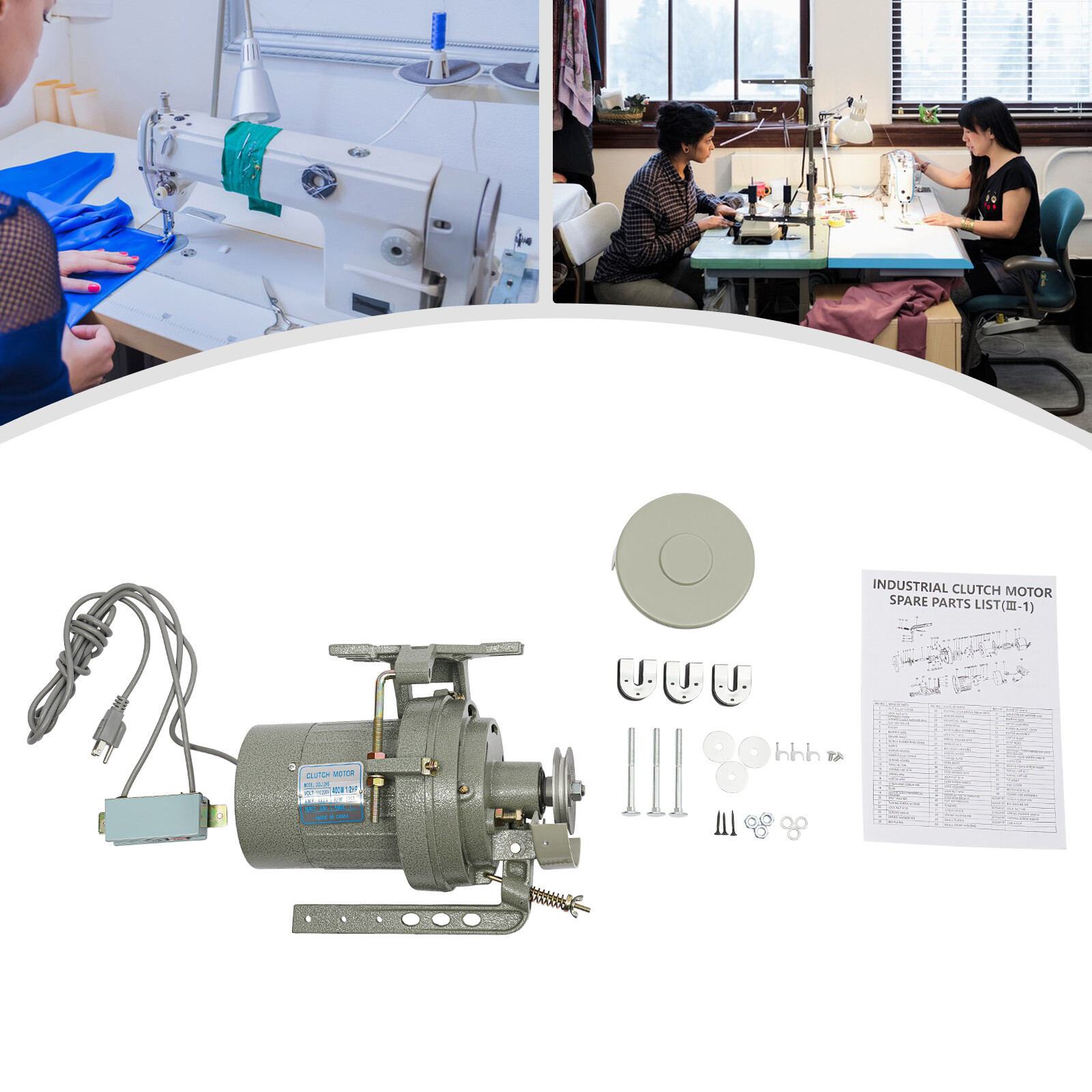 400W Electric Sewing Machine Motor Clutch Motor For Industrial Sewing Machine
