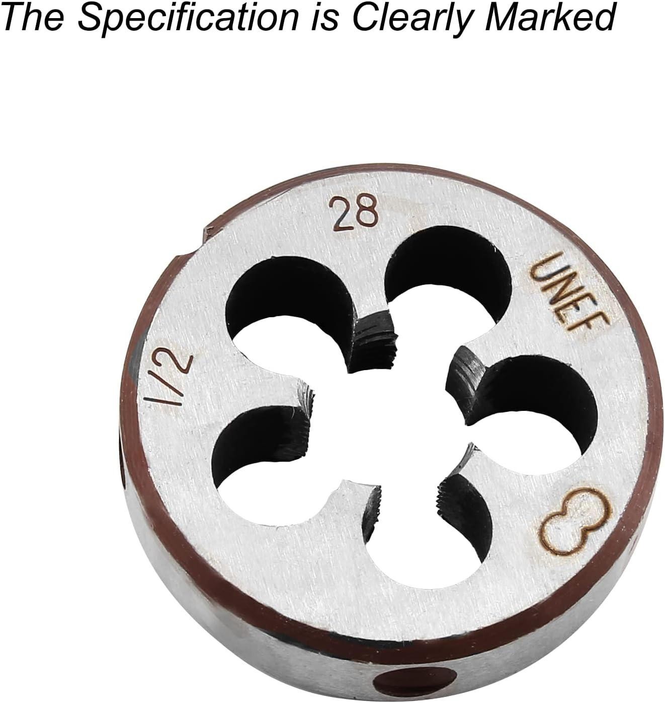 1/2-28 Unef Right Hand Thread Die for Threading Mold Machining, 1/2 Inch Thread