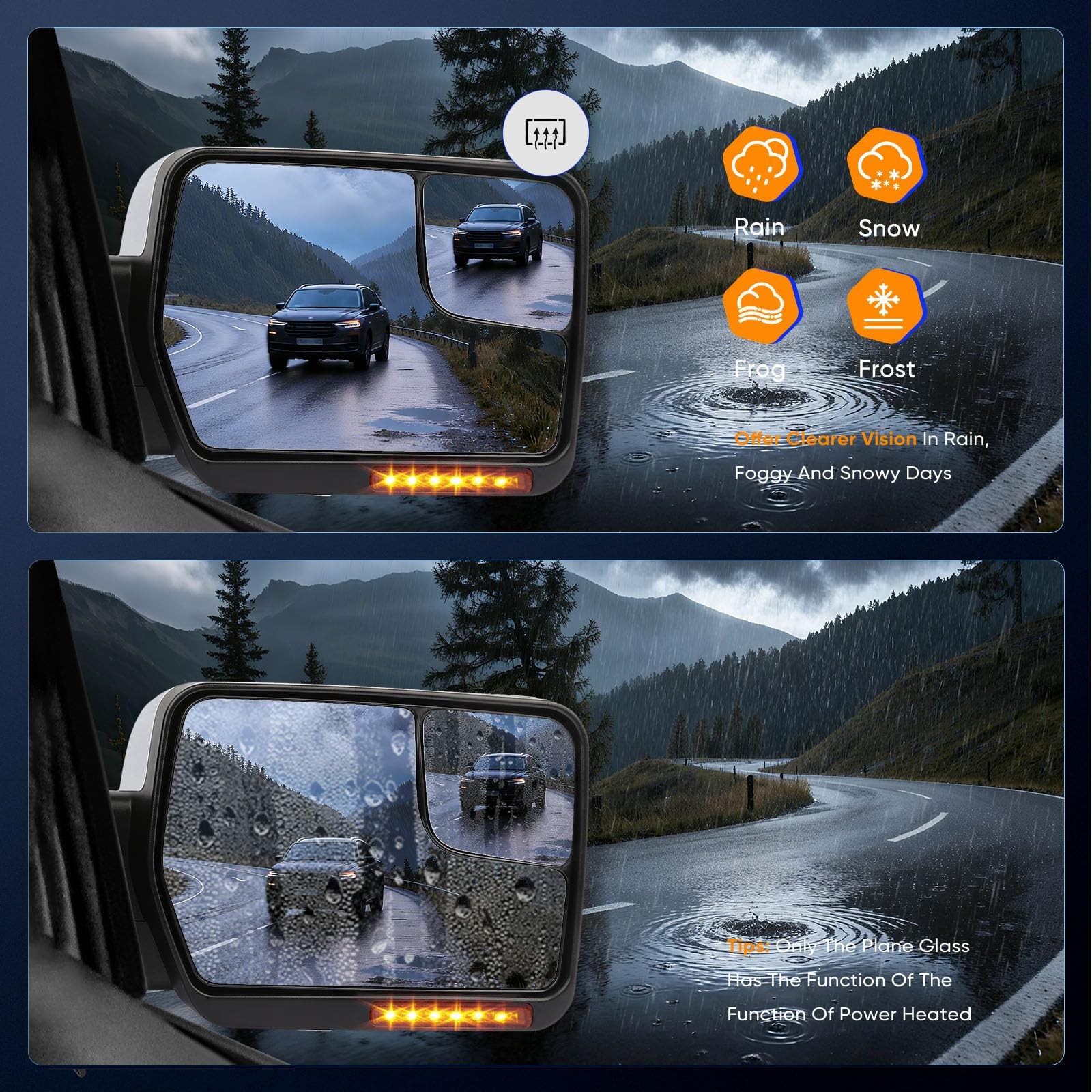 Right Tow Mirror Fit For Ford For F150 Series Pickup 2004-2014