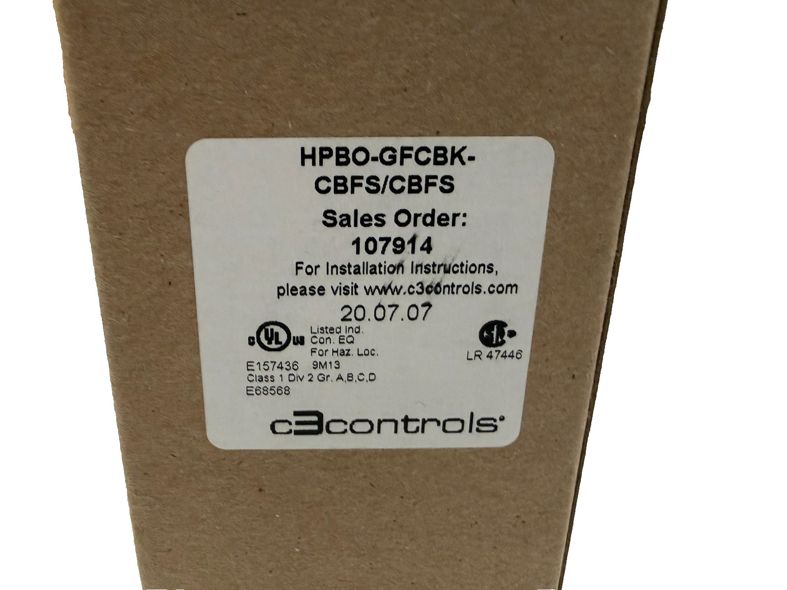 NEW C3 CONTROLS HPBO-GFCBK-CBFS/CBFS PUSH BUTTON 107914 HPBOGFCBKCBFS CBFS