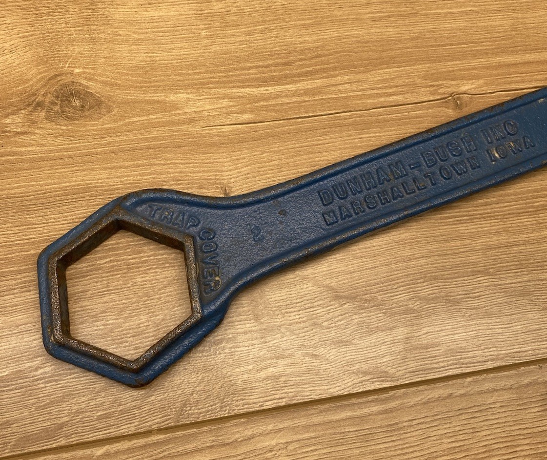 Vintage Dunham-Bush D295 Trap Cover Union Nut Service Wrench HVAC Steam Tool 1/2