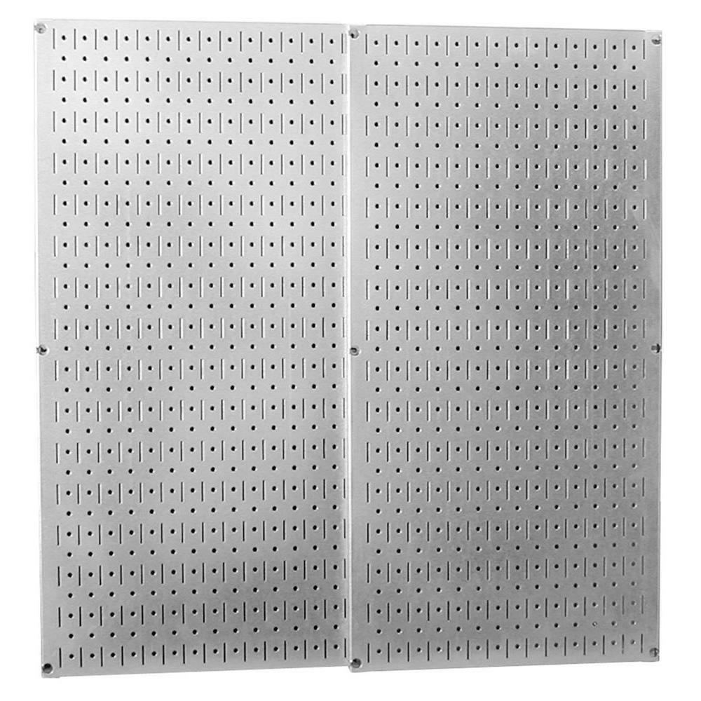 Wall Control Pegboard Pack 32 in. x 32 in. Galvanized Steel Installation Kit