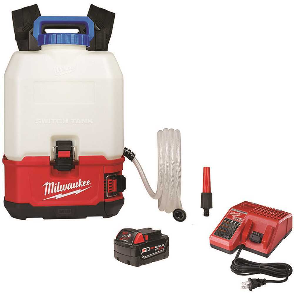Milwaukee 2820-21WS M18 Switch Tank 4 Gallon Backpack Water Supply Kit !!READ!!!