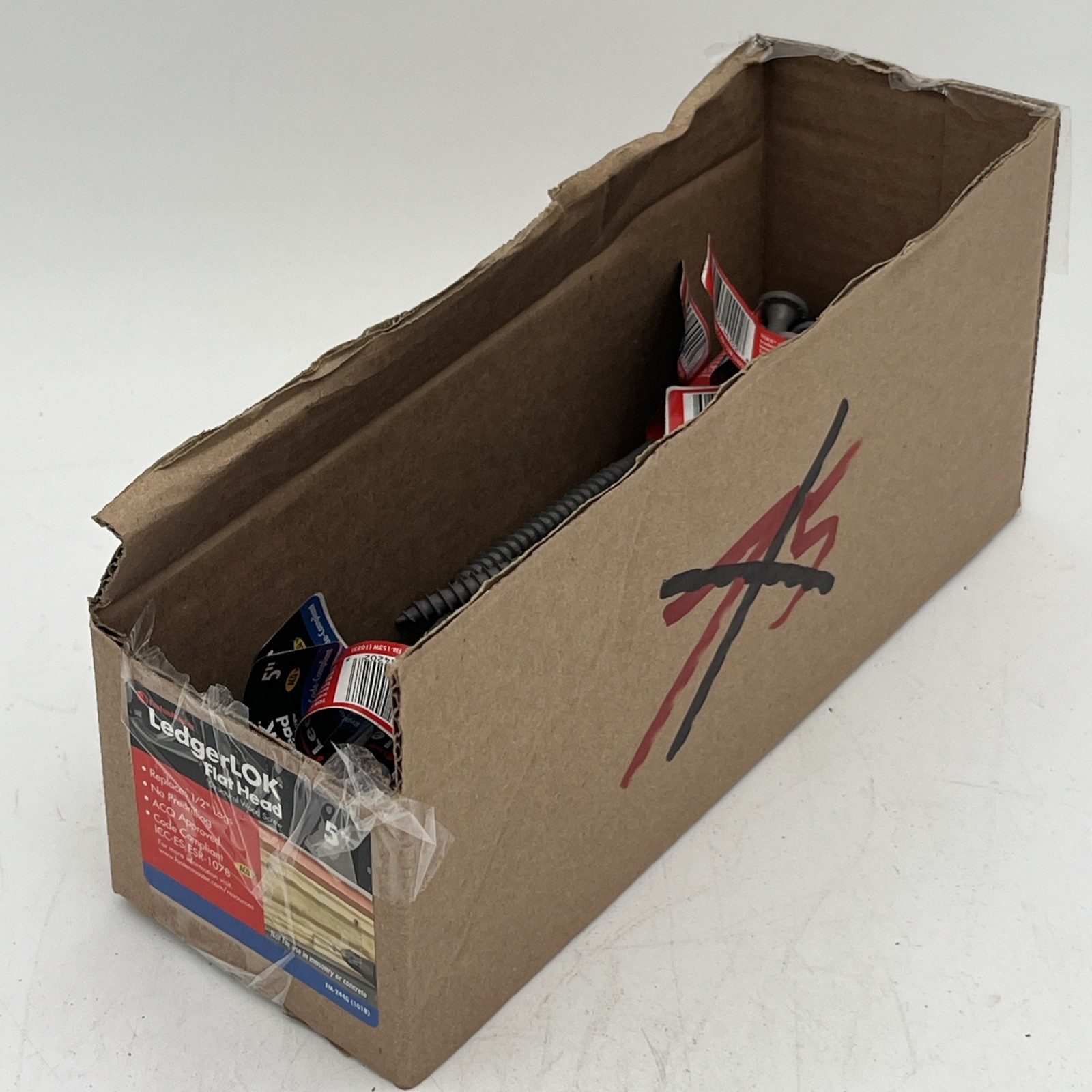 NEW!! 44-Pack FastenMaster LedgerLOK 5” Flat Head Structural Wood Screws