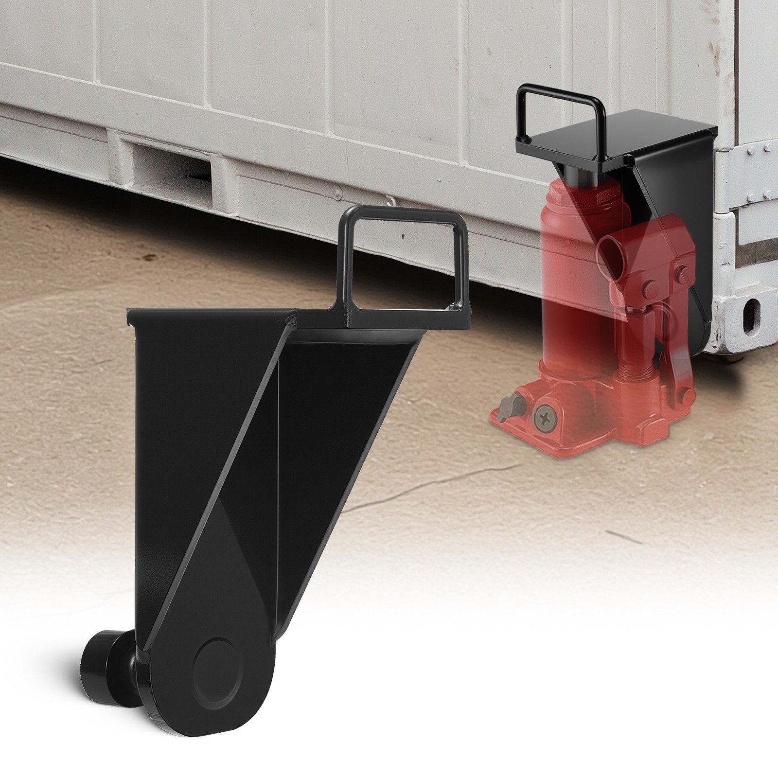 VEVOR 1-Pack Shipping Container Jack Lug with Handle Storage Leveler Booster