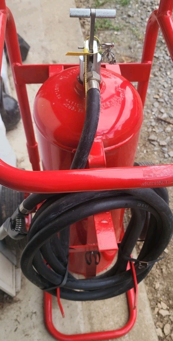 ​Badger 50MB Wheeled Fire Extinguisher 50 lb ABC Dry Chemical Portable Cart Unit