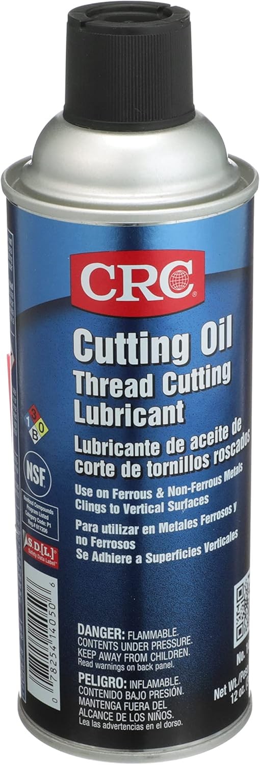 Crc 14050 Cutting Oil, 12 Oz, Aerosol, Brown Thread Cutting Lubricant