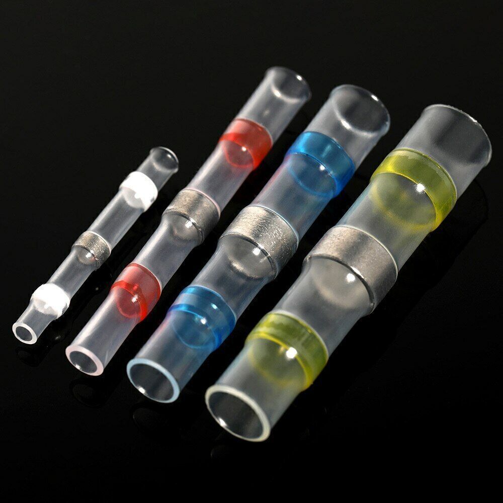 Solder Seal Sleeve Heat Shrink Butt Wire Connectors Terminals Waterproof 50-1000
