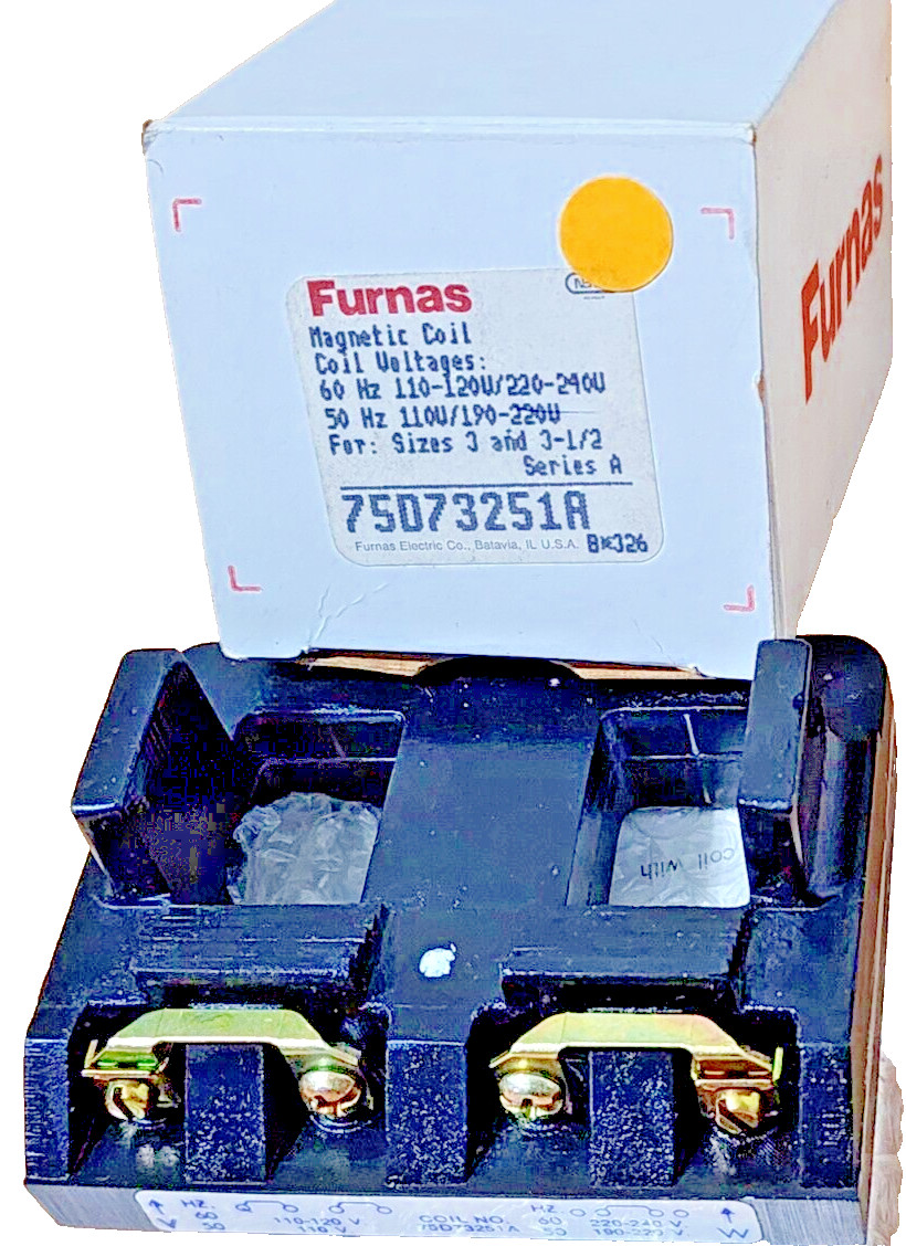 GENUINE FURNAS 75D73251A, Ser, A Magnetic Coil For Sizes 3, 3-1/2 NEMA 120/240V