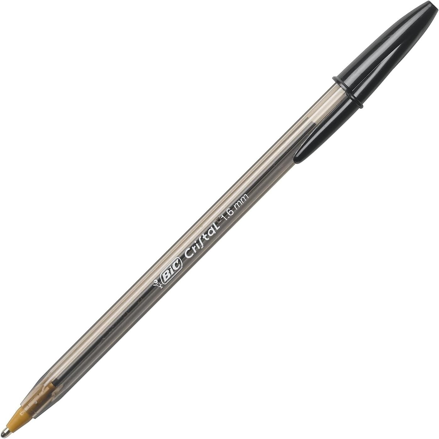 BIC Cristal Xtra Bold Ball Pen, 1.6mm, Black, 24 Pack