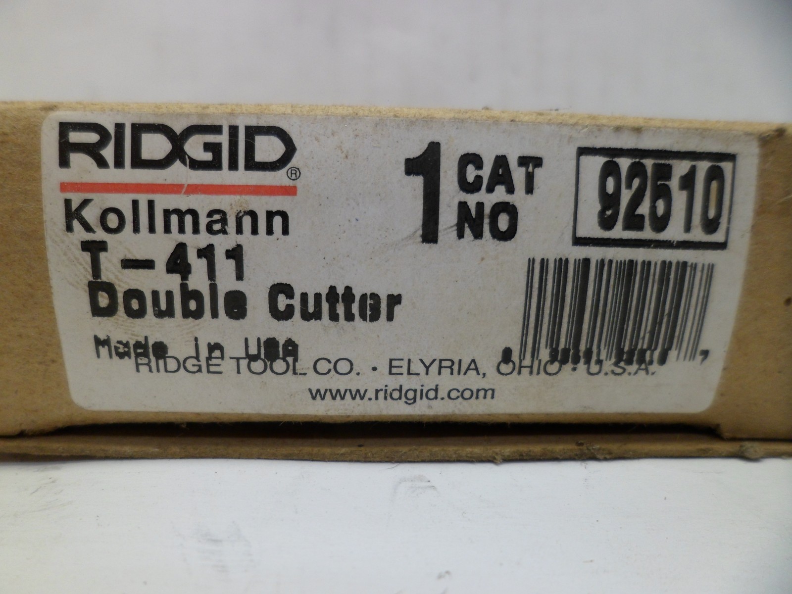 RIGID 92510 T-411 DOUBLE CUTTER 2″ STEEL BLADE FITS 5/8″ & 3/4″ CABLES N.I.B.
