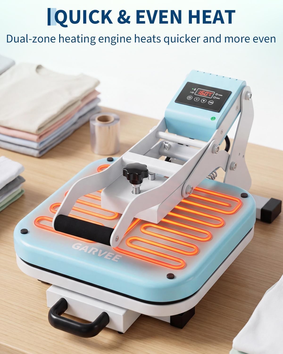 15″X15″ Digital Heat Press Machine T-Shirt Sublimation Printer Transfer Pressing