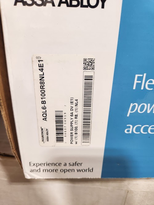 NEW Assa Abloy Securitron AQL Series Intelligent Power System AQL6-B100R8NL4E1