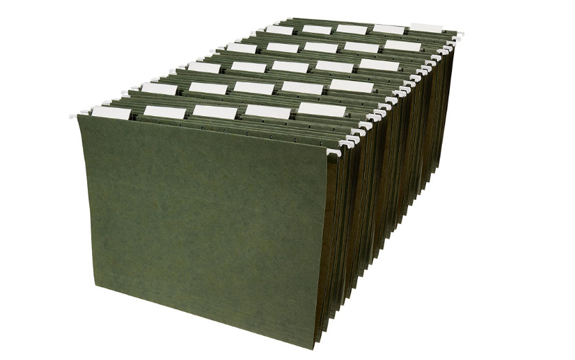 Hanging File Document Organizer 25 Pack Letter Size Keeps Folder Cabinet Desk US