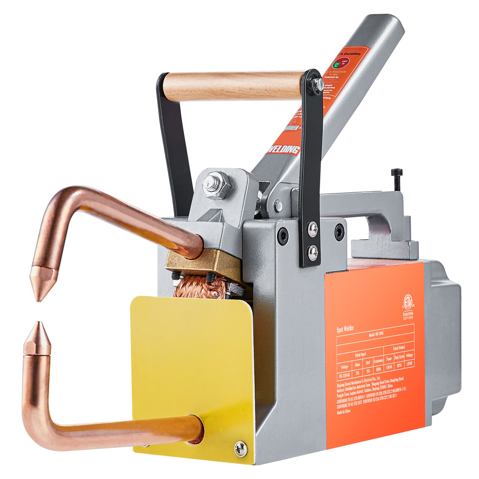 Uimoso Portable Spot Welder for 1/8-inch Metal with 1.5KVA Input Capacity